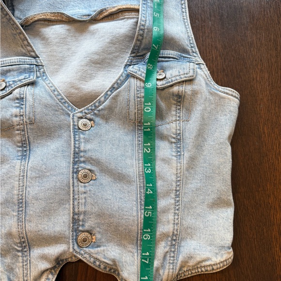 American Eagle Outfitters Light Blue Denim Jacket cotton blend - Picture 7 of 7